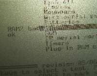 RAMのTESTをしたところ、BADが出た