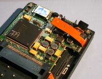 フレキの電極部を外す