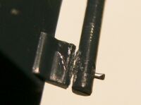 ピンを挿入しての補修