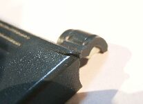 首折れ直前の割れ