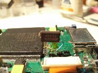 40Mhz水晶を仮付けしてみる