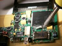 水晶のケースを浮かす