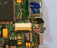 別回路での配線(CPU側基板)