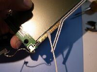 電極を洗浄する