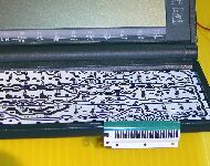 キーボード下のキーパターン