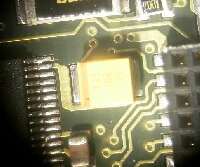 コンデンサの取り付け状態