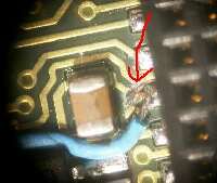 プリントパターン切断部の拡大