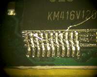 メモリを重ね、細線で上下の足を結合