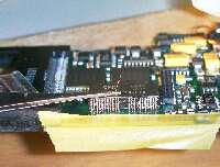 細線の取り付け途中