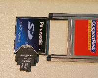 マイクロSDメモリを200LXに挿入する