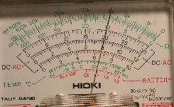 抵抗100オームを指示