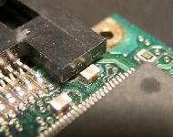 パスコンの位置をしめす拡大写真