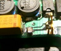 他の部分の短絡コンデンサ