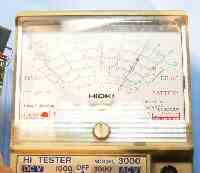 異常に低い抵抗値