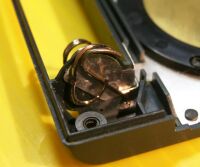 作ったスプリングを仮に挿入して調整