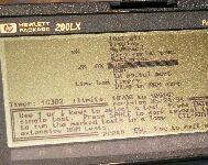 水晶の発振周波数を確認する画面