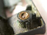 ネジが切れた直後のナット部